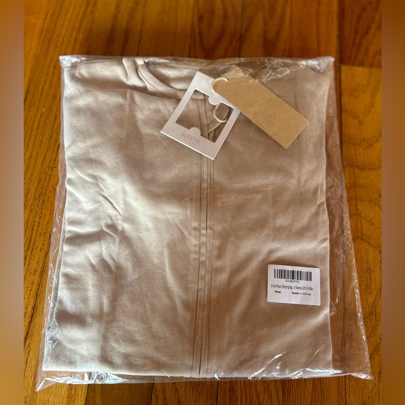 Organic Cotton Baby Sleep Sack - Beige - Picture 3 of 3